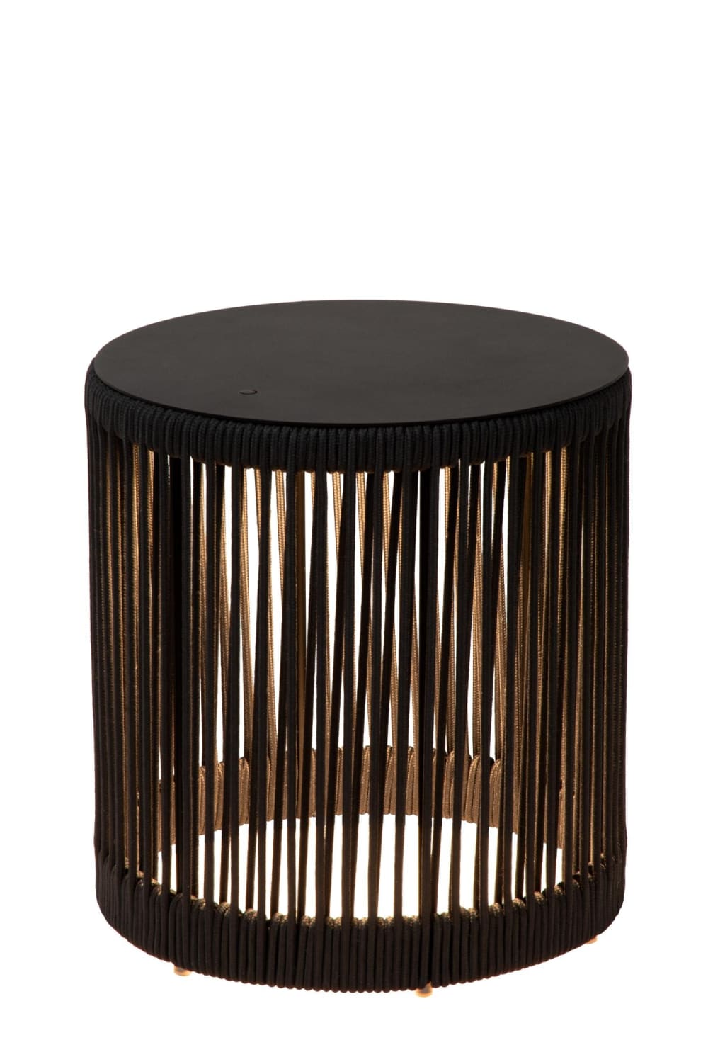 Lampe de table extérieure noire