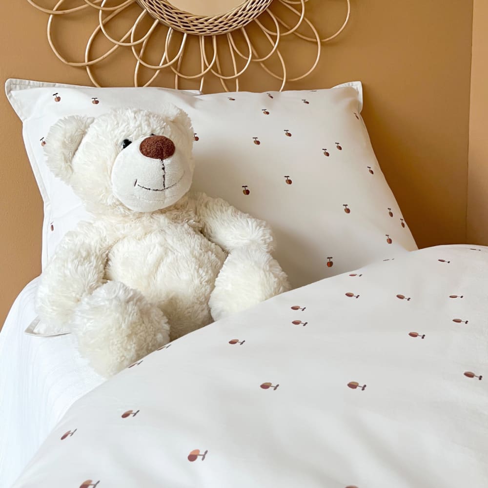 Parure de lit coton bio* housse de couette 100x140 cm + taie