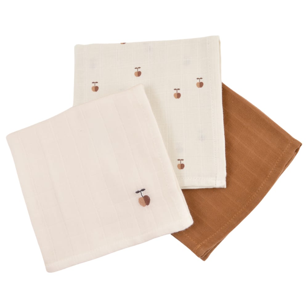 Lot de 3 langes coton bio* 60x60 cm (Little Crevette) - Image 2