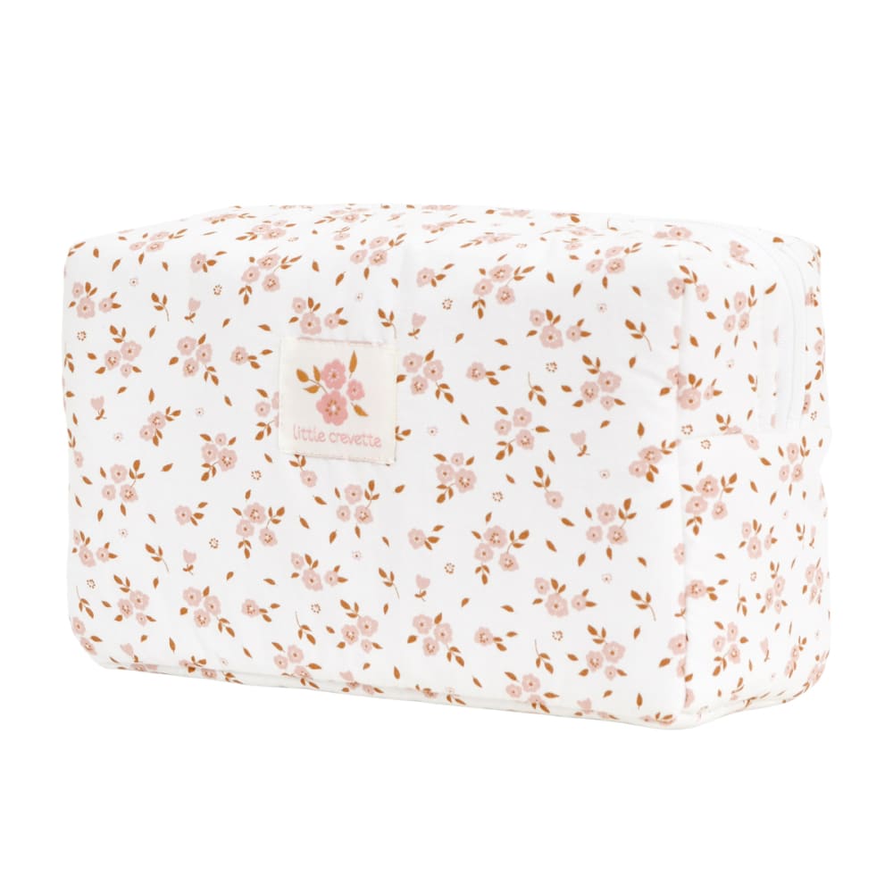 Trousse de toilette coton bio* rose