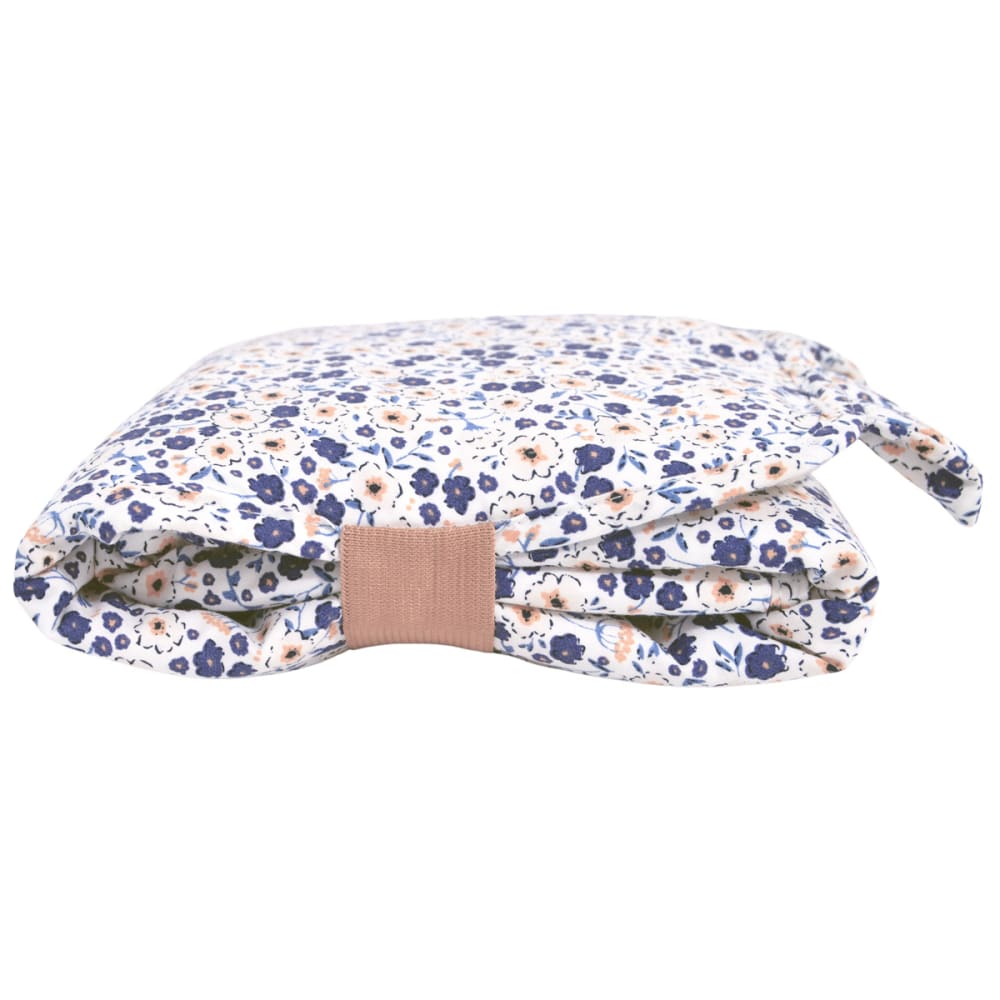 Tapis à langer de voyage imperméable coton bio* fleurs (Little Crevette) - Image 2