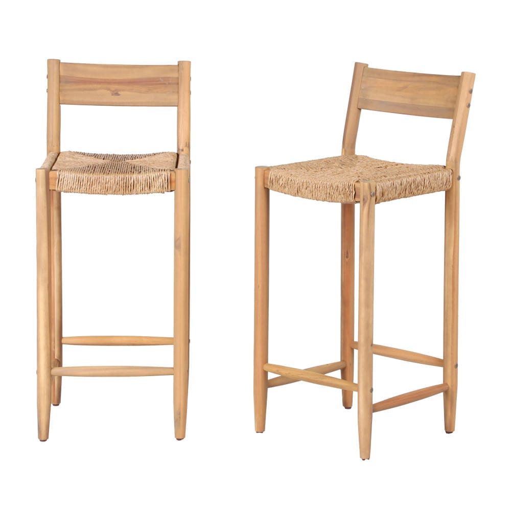 Lot de 2 tabourets de bar hauteur d'assise 75 cm