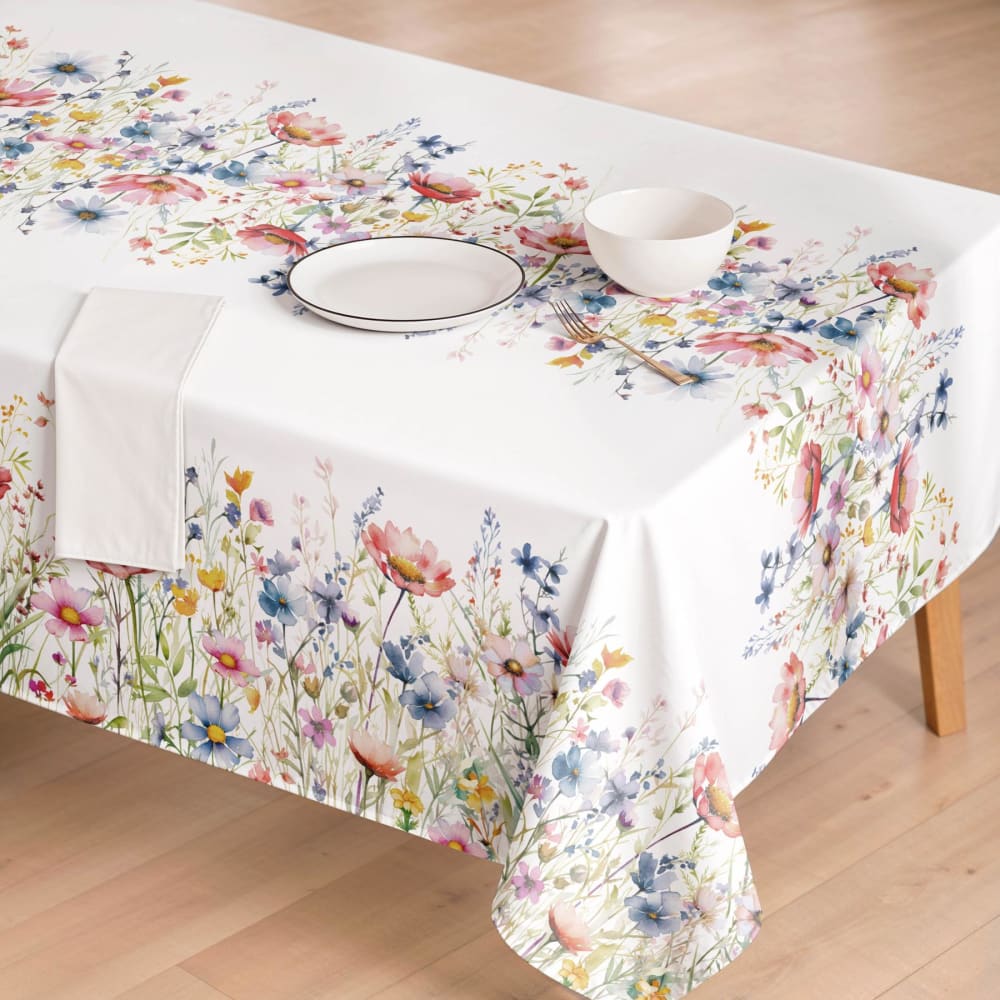 Nappe imprimée 100% coton résistant aux taches155x100 cm Nappe imprimée 100% coton résistant aux taches155x100 cm