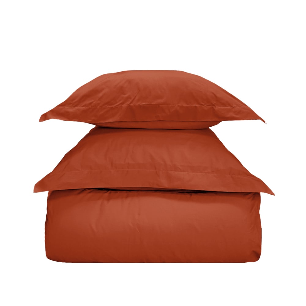 Parure de lit avec 2 taies rectangles coton auburn 260x240 cm — vue 3