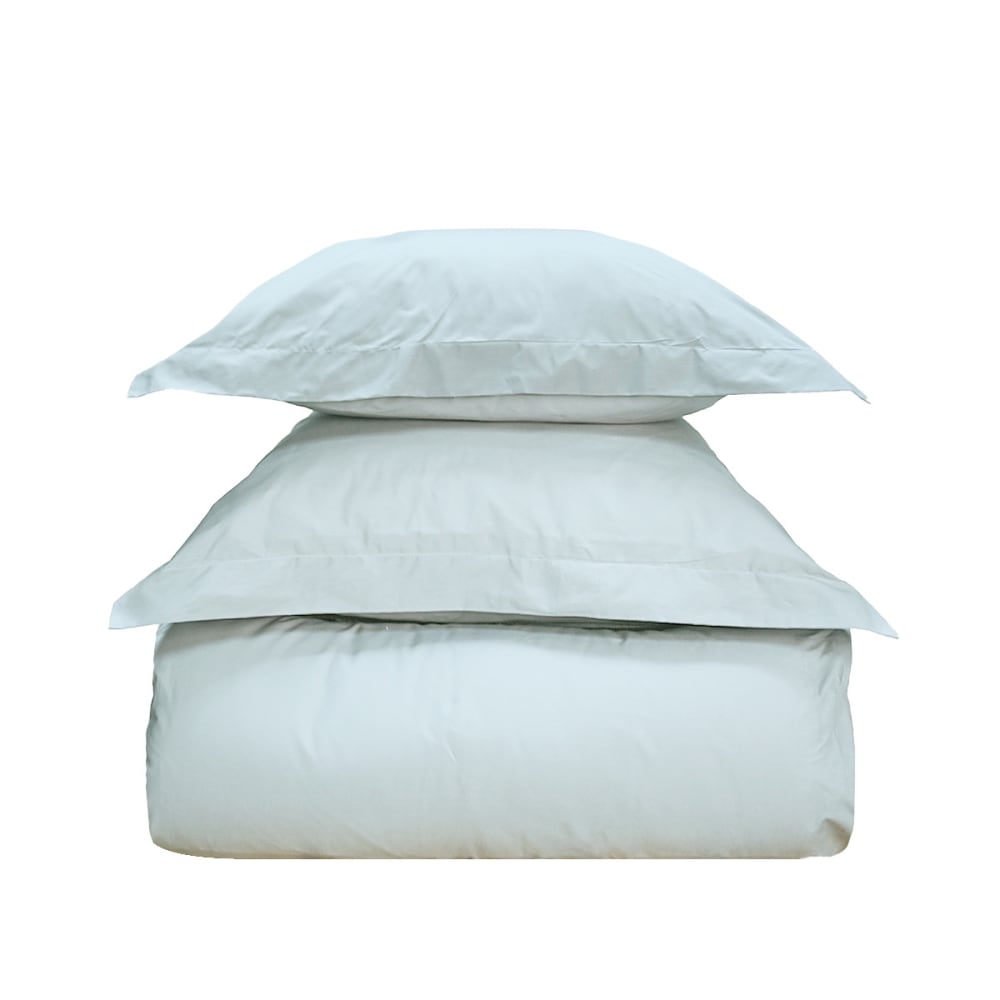 Parure de lit avec 2 taies rectangles coton nuage 260x240 cm - Maisons du Monde