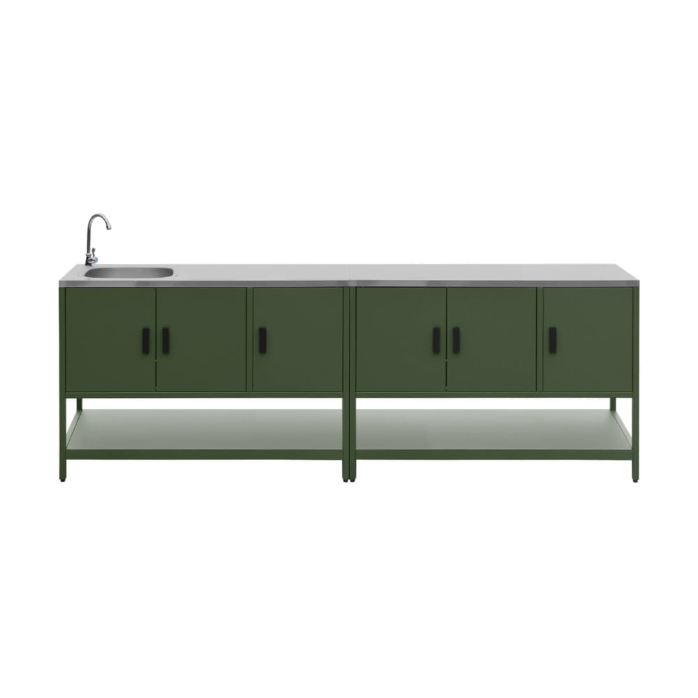 Cuisine extérieure 2 - vert acier