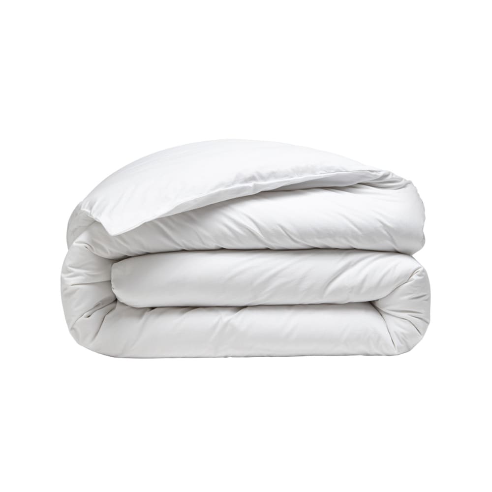 Parure de lit avec 2 taies rectangles coton blanc 140x200 cm — vue 4
