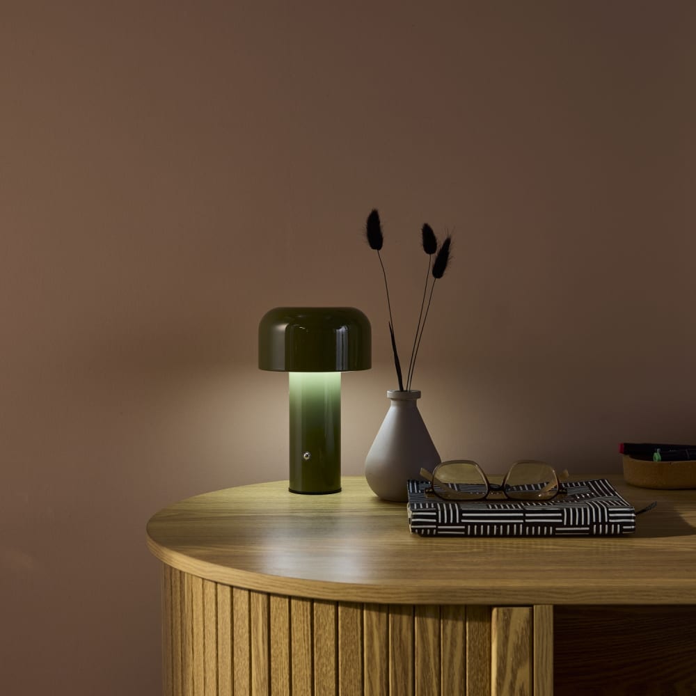 Lampe à poser led sans fil vert — vue 3
