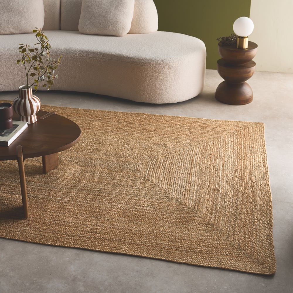 Tapis intérieur rectangulaire jute 80 x 150 cm naturel Tapis intérieur rectangulaire jute 80 x 150 cm naturel