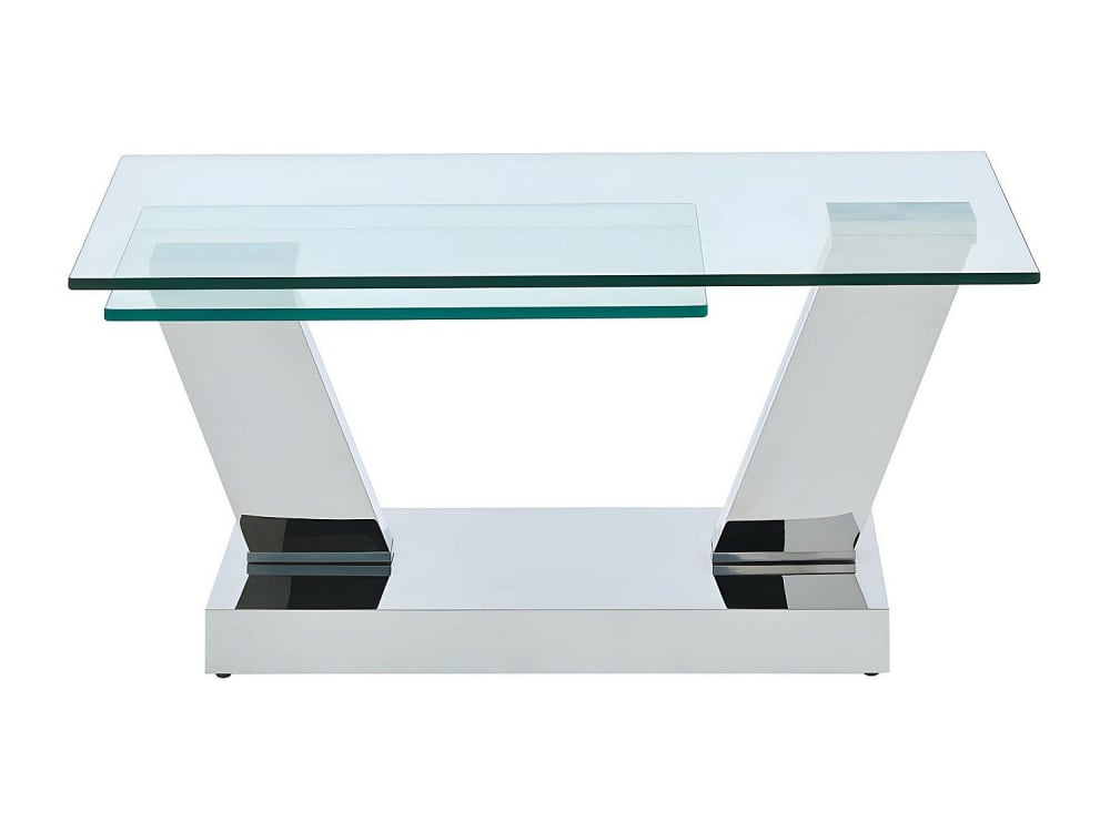 Table basse verre trempé transparent
