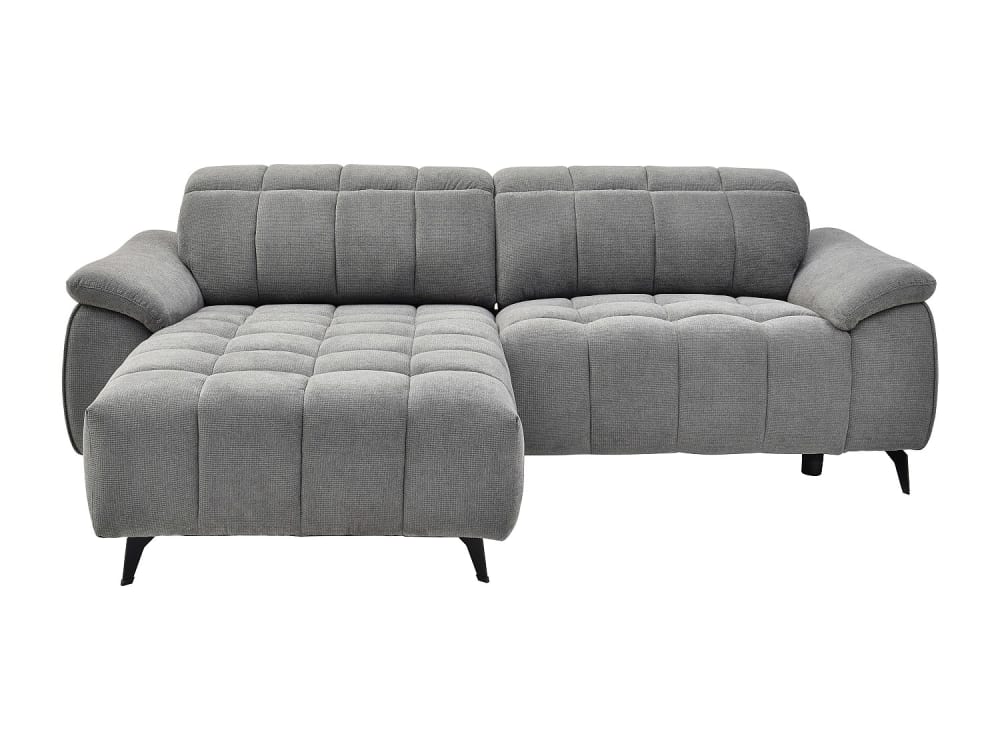 Canapé d'angle tissu 4 places gris