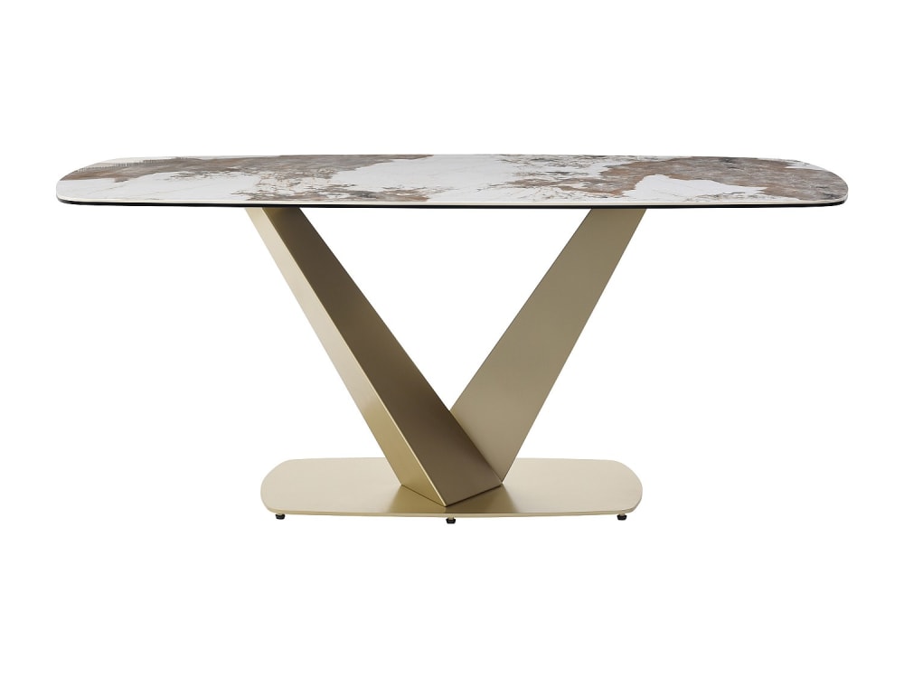 table à manger verre - blanc