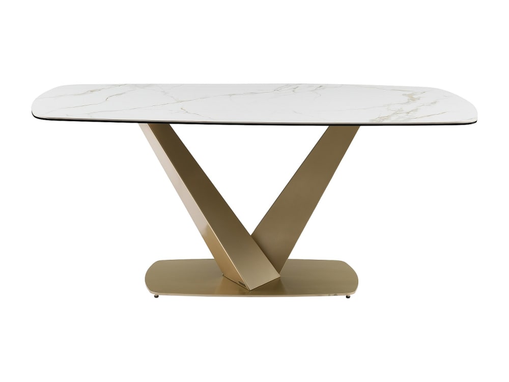 table à manger verre - blanc