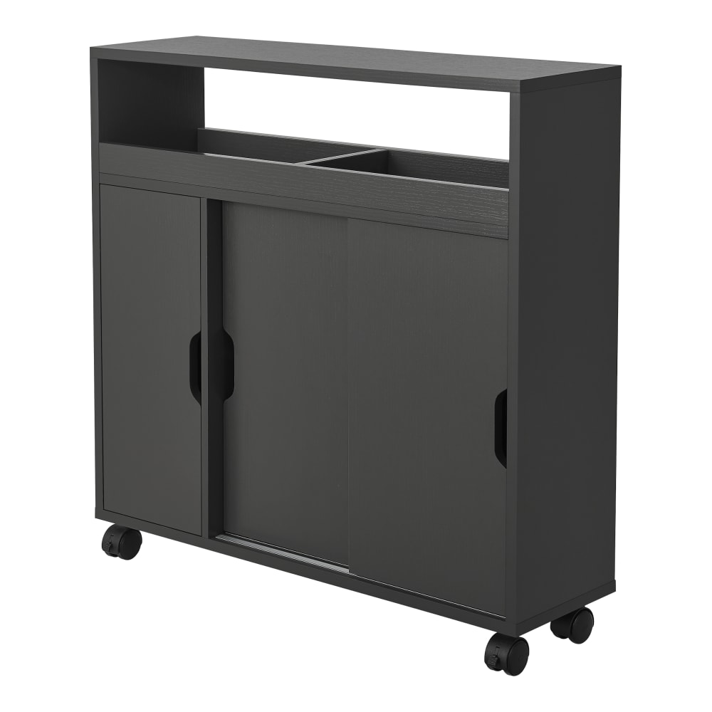 en casa Seitenschrank in Holzoptik 71 x 70 x 20 cm, in Grau Grau Spanplatte