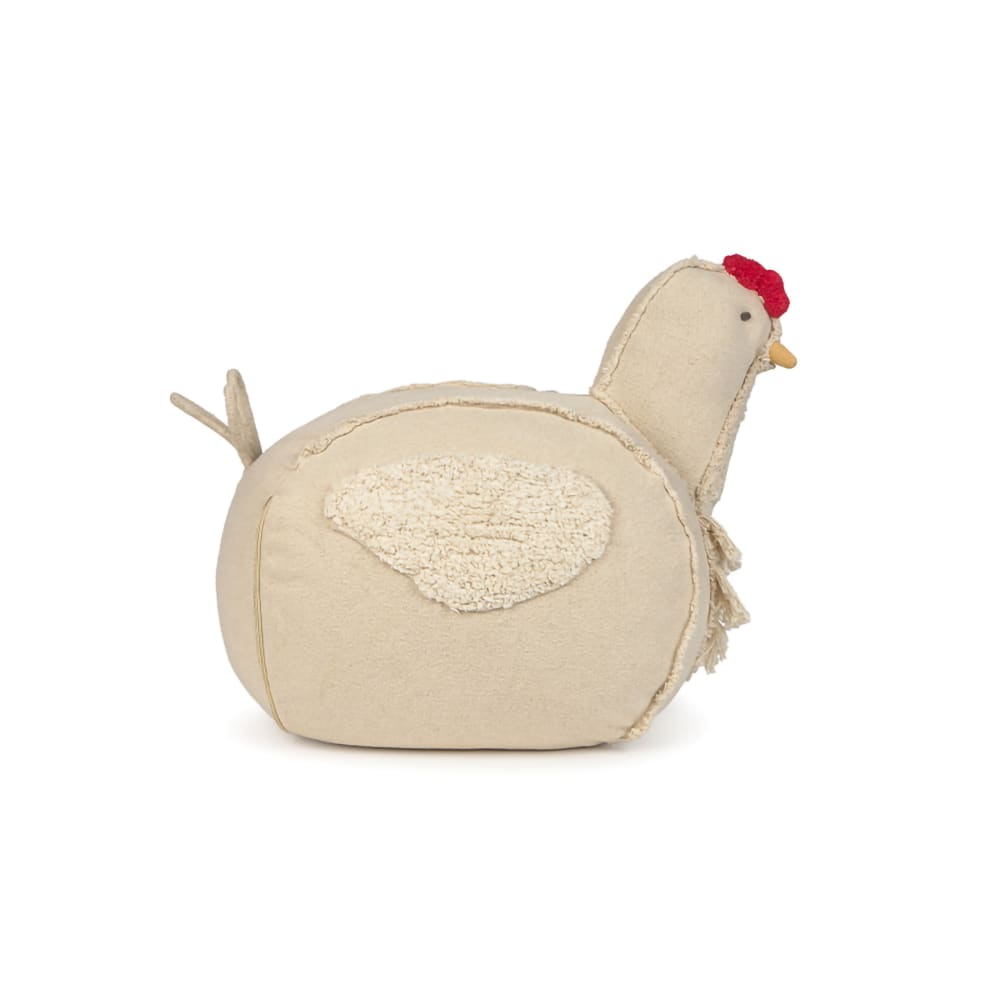 Pouf enfant poule en
