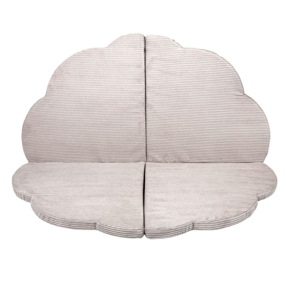 Tapis de jeu en forme de nuage pour enfants - écru