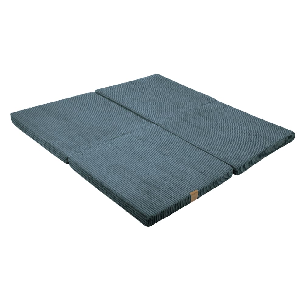 Tapis de jeu carré pour enfants - turquoise