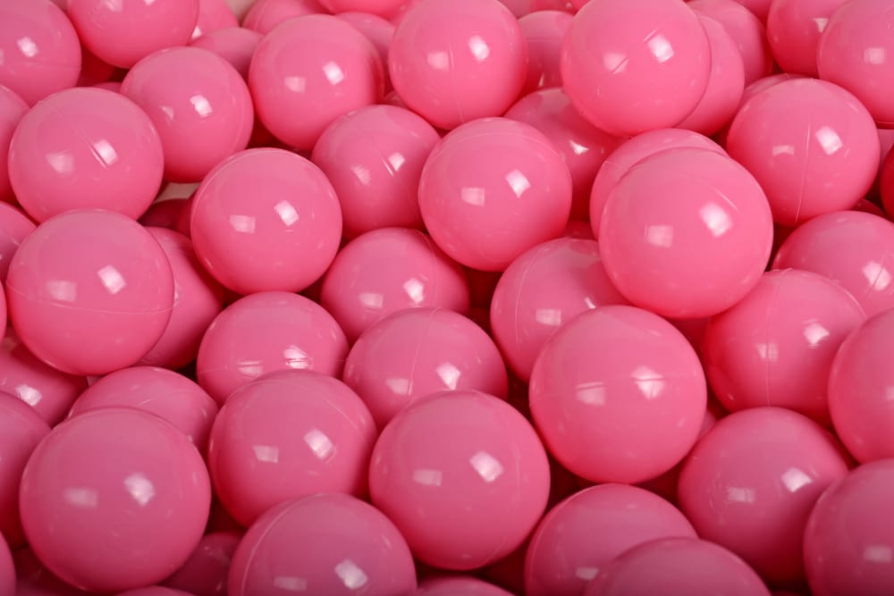 MeowBaby 50 Bälle für ein Bällebad 7cm ROSA PVC - POLYVINLYCHLORID Kinder