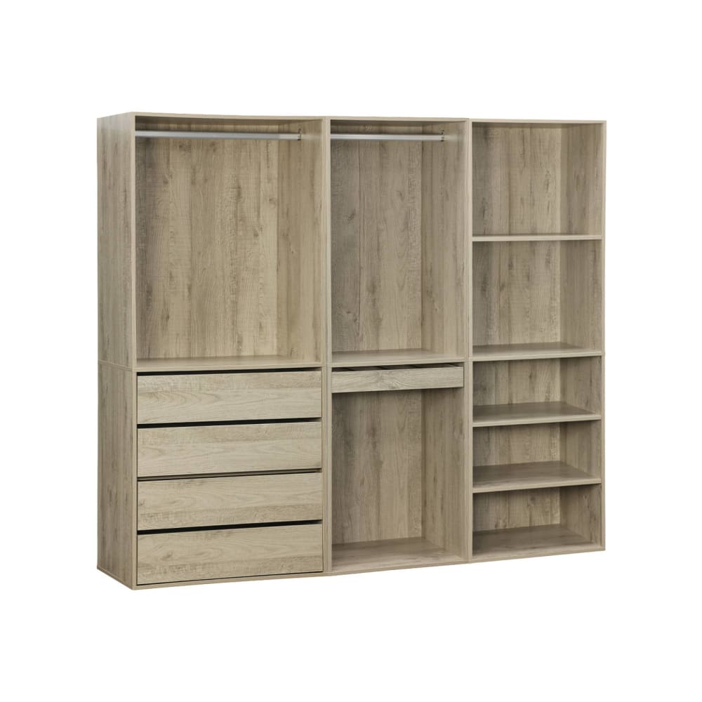 Kit dressing modulable avec 3 éléments, naturel