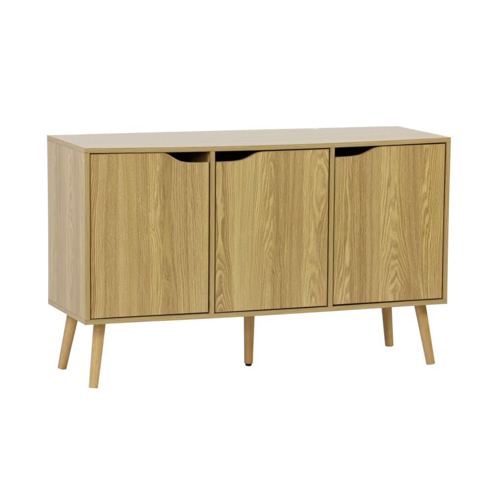 Buffet de rangement effet frêne, 120cm