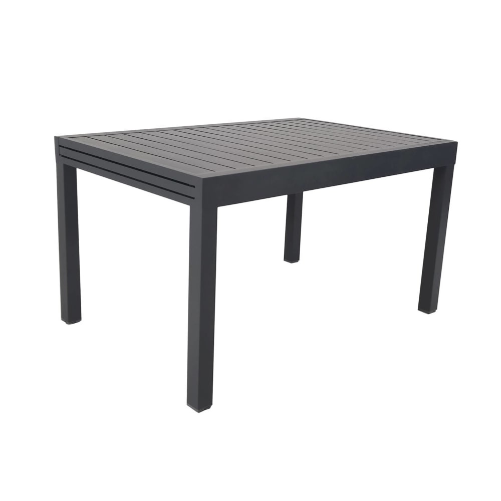 Table de jardin elora extensible aluminium anthracite, 8 places