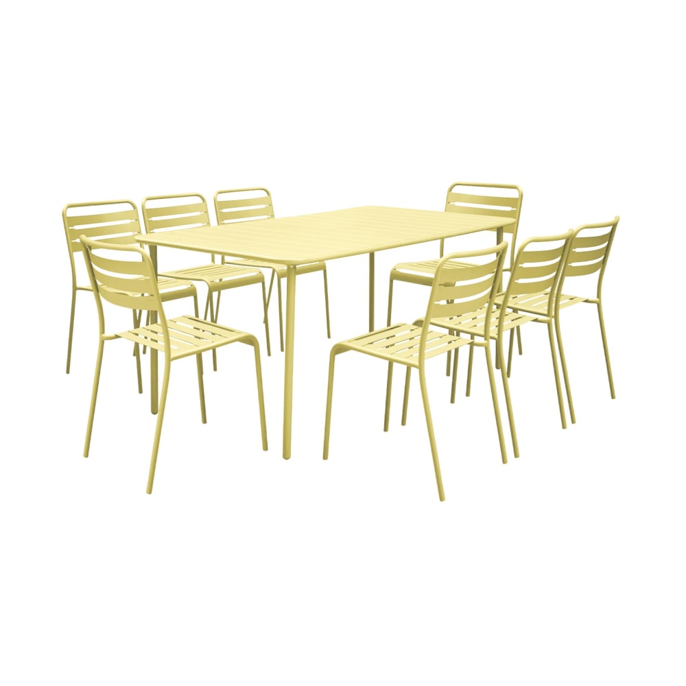 Table de jardin métal - chaises