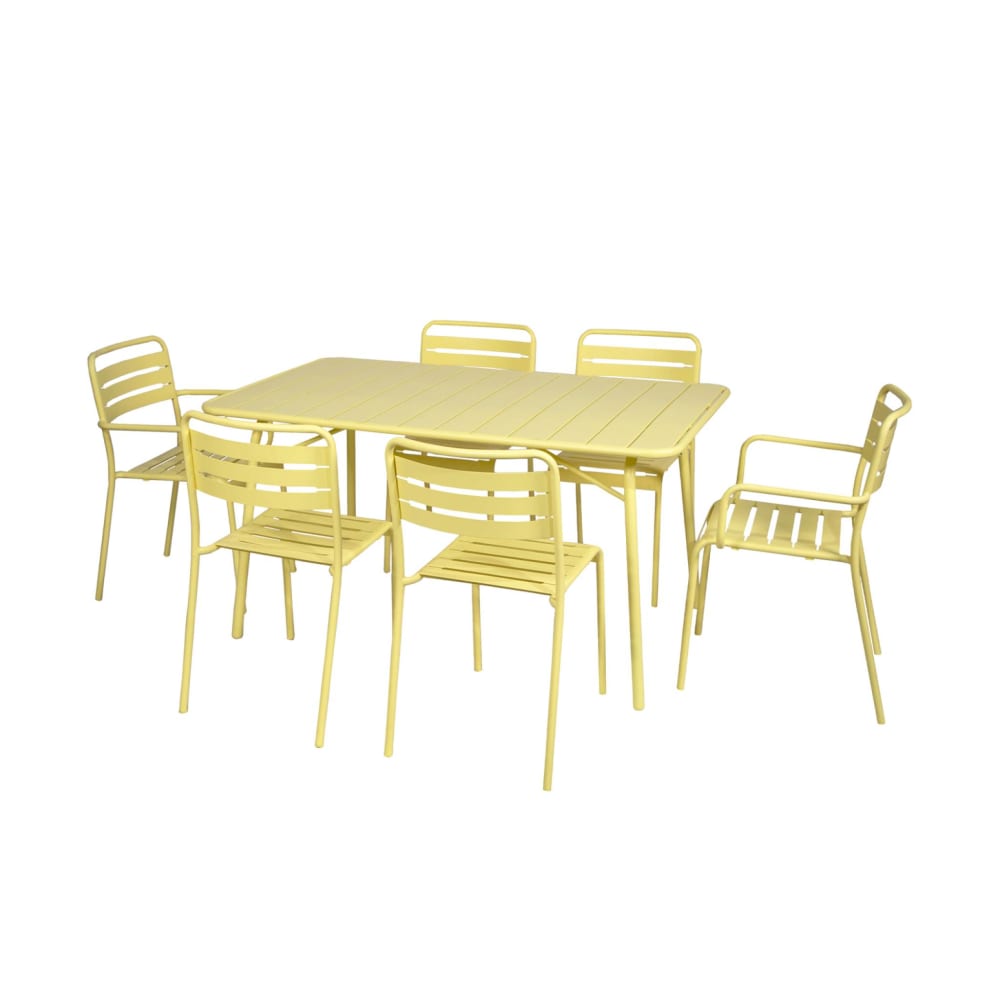 Table de jardin pliante - fauteuils