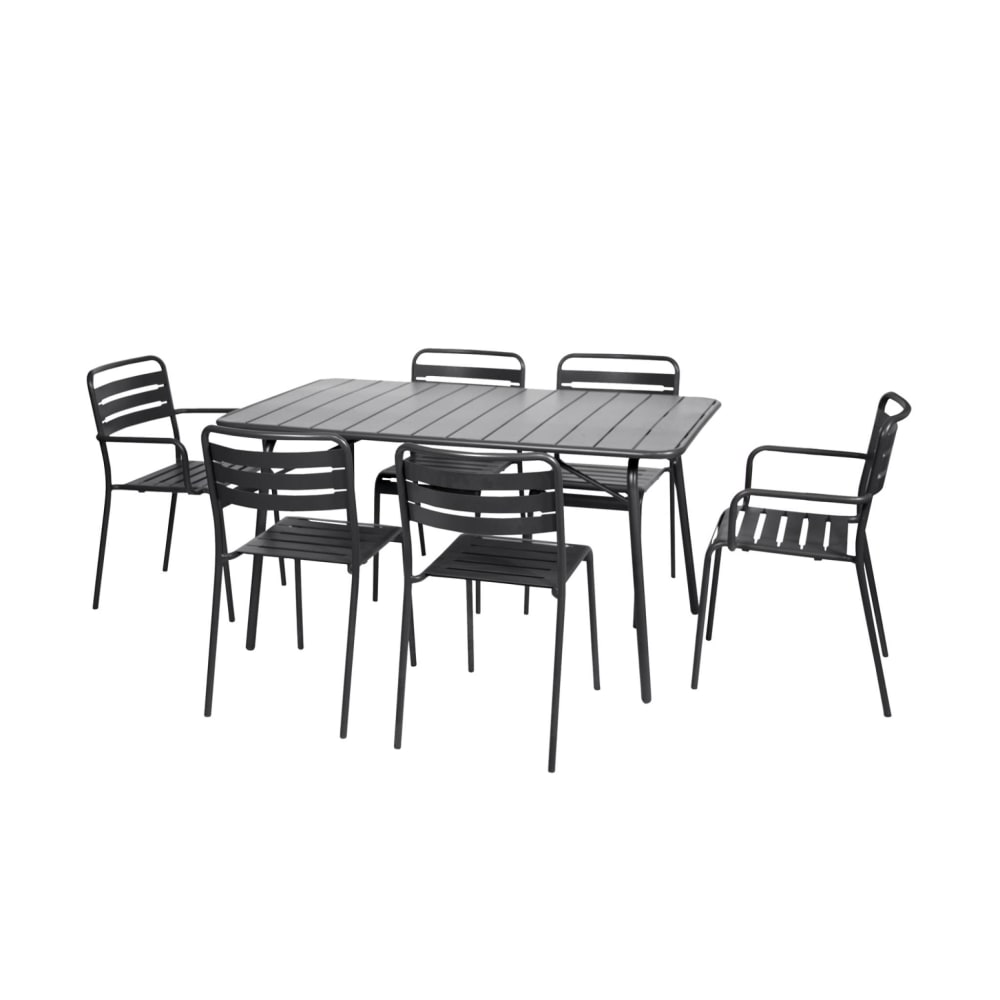 Table de jardin pliante - fauteuils