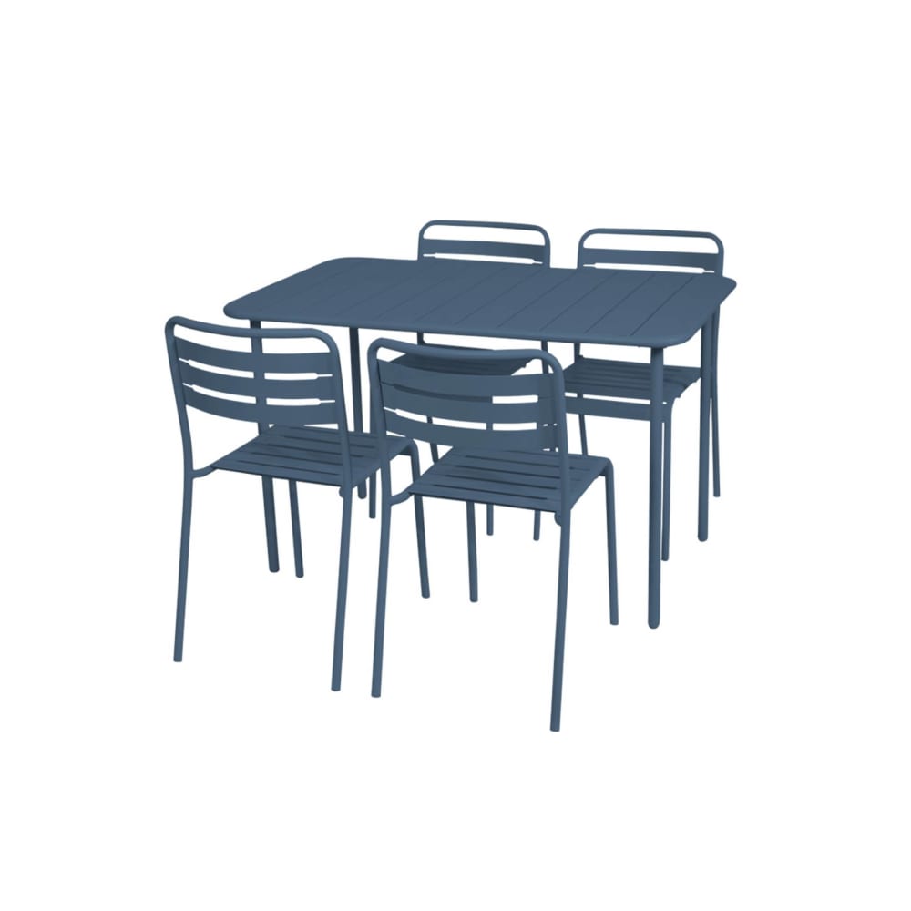 Table de jardin métal - chaises
