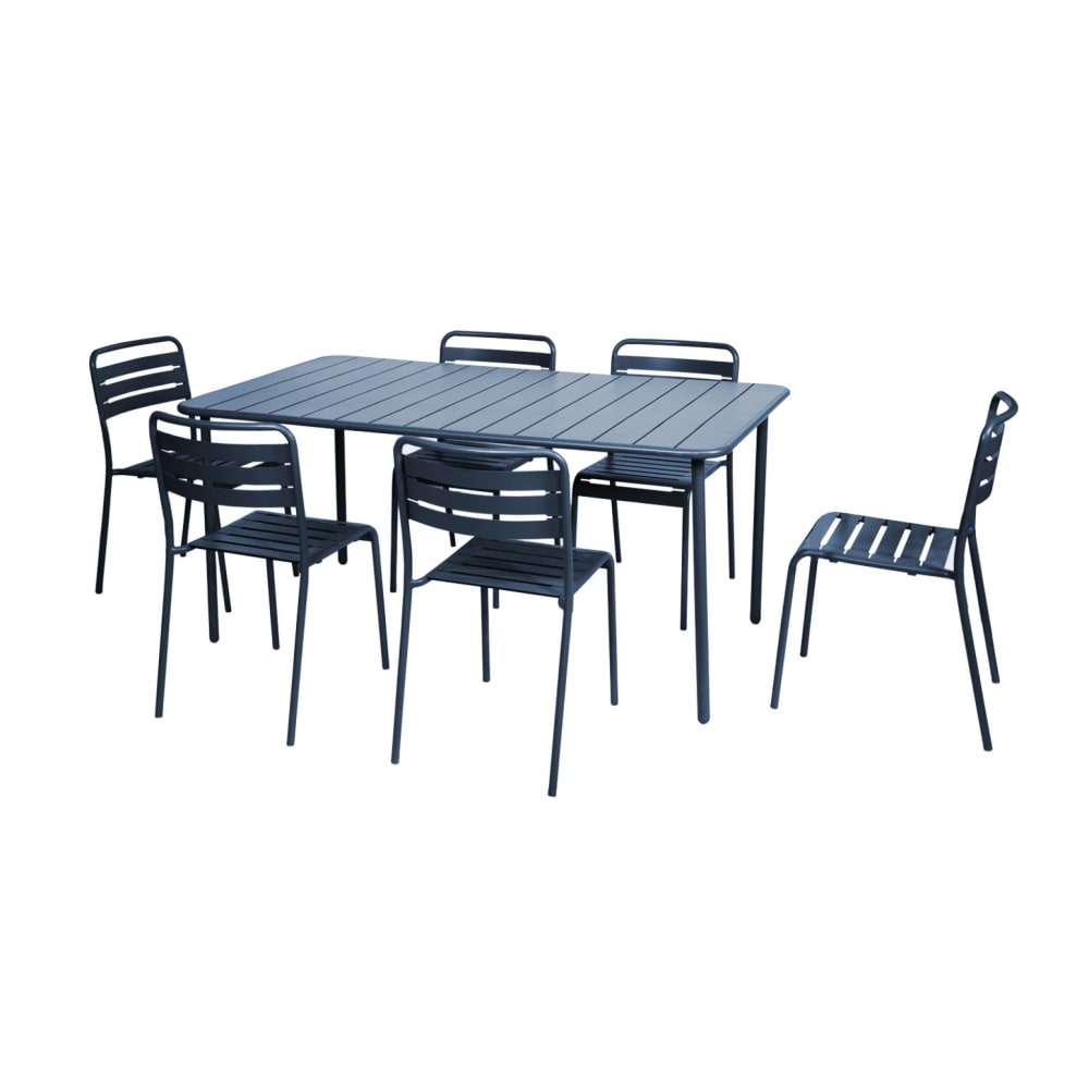 Table de jardin métal - chaises