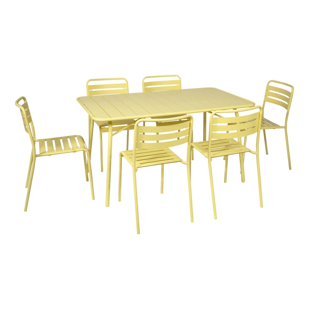 Table de jardin pliante - chaises