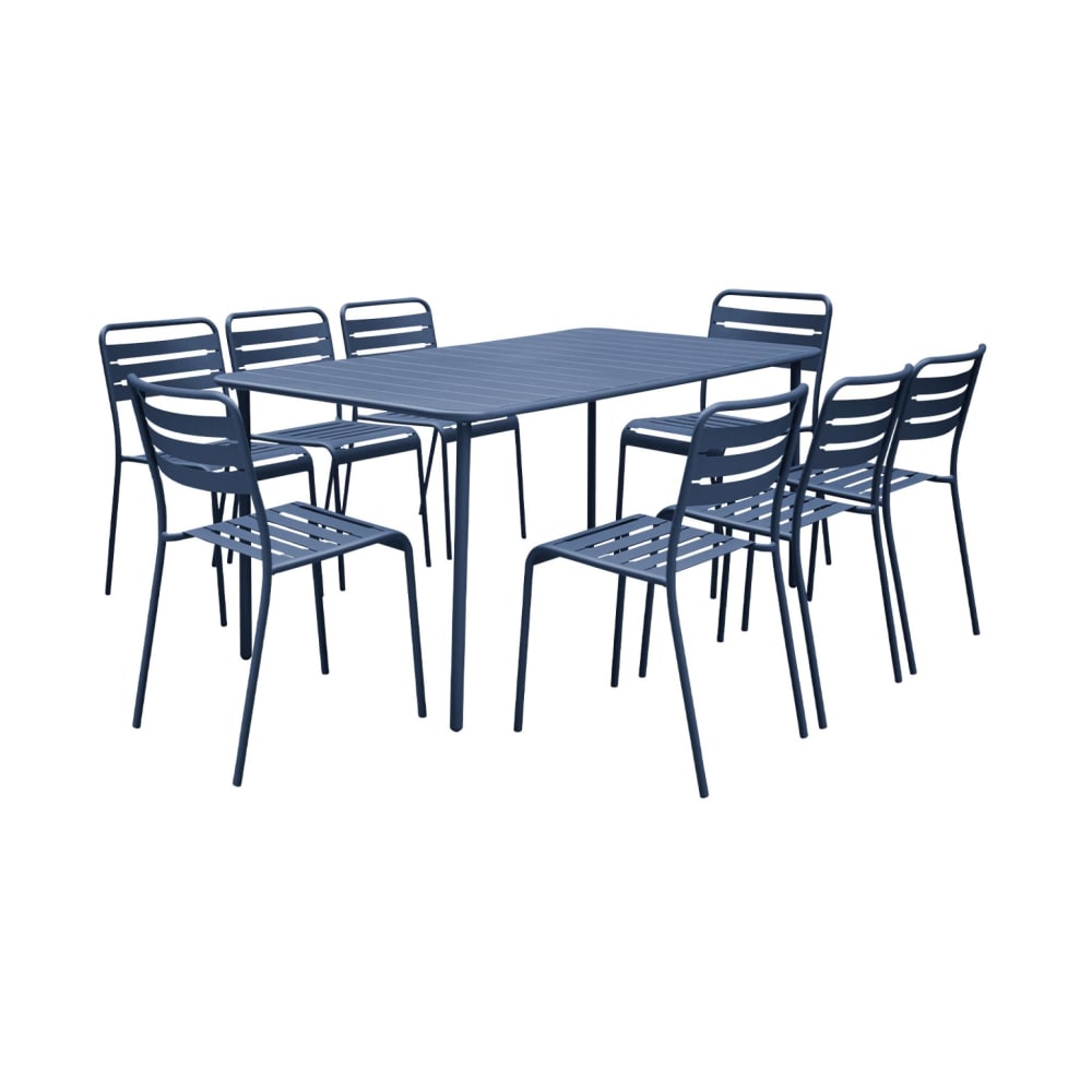 Table de jardin métal - chaises