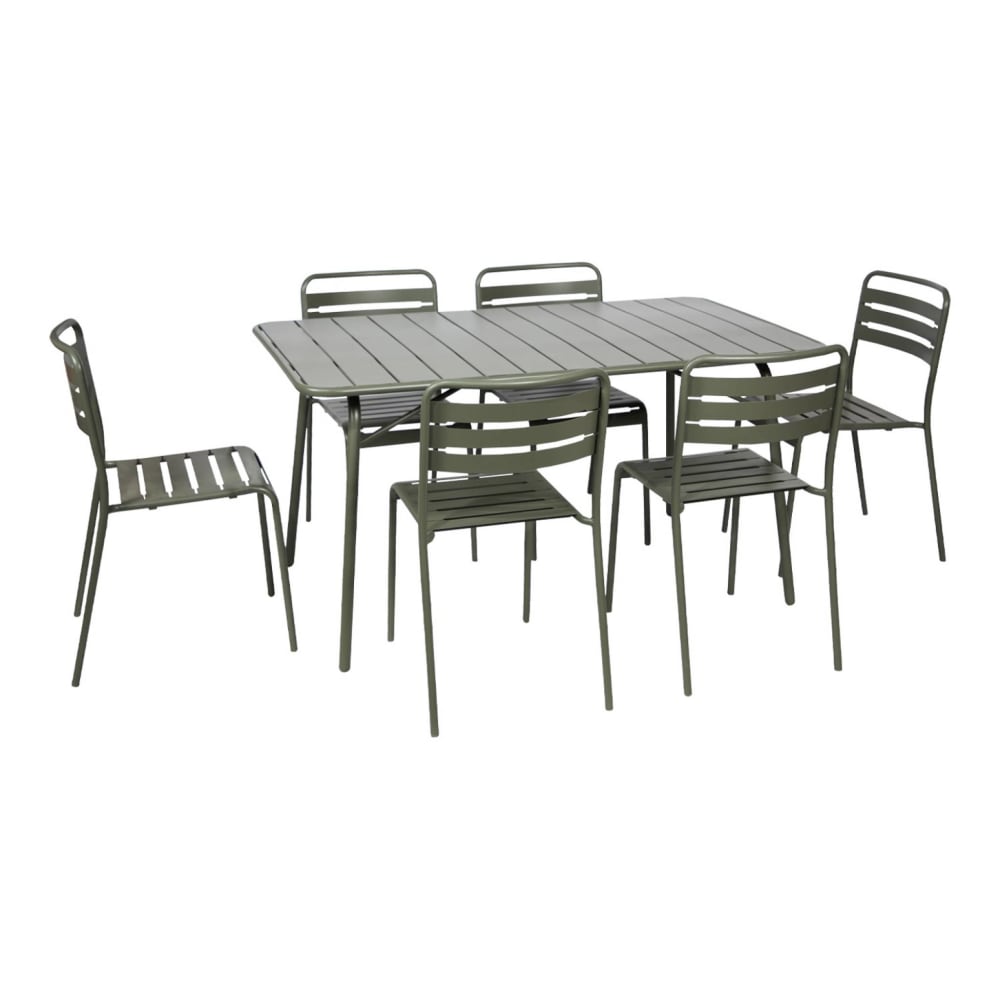 Table de jardin pliante - chaises