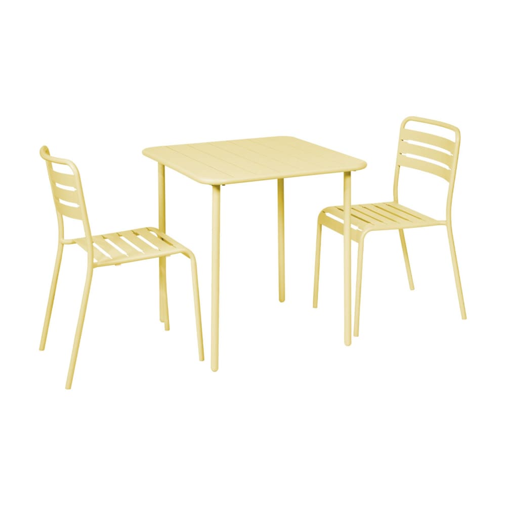 Table de jardin métal - chaises
