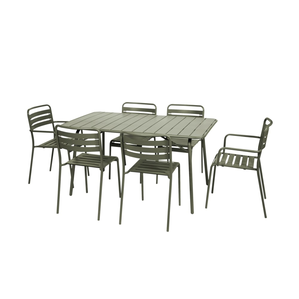 Table de jardin pliante - fauteuils