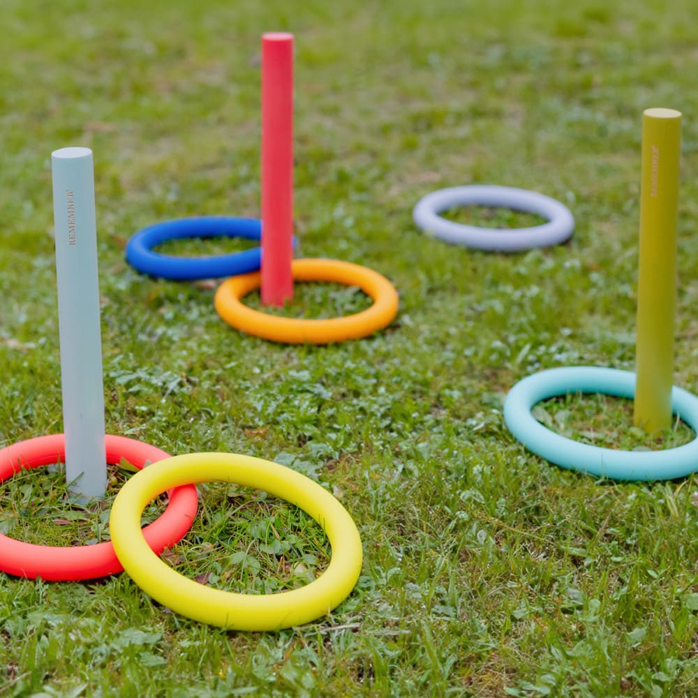 Jeu de lancer d'anneaux hoop en bois multicolore - Maisons du Monde
