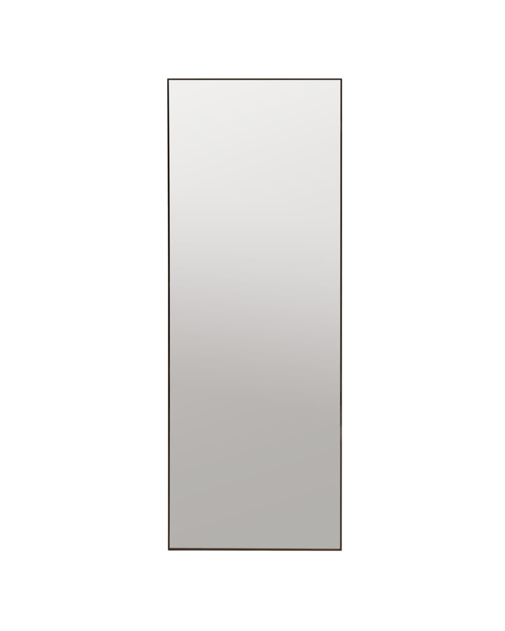 Miroir rectangulaire en acier inoxydable de couleur noire 57,5x157x7cm