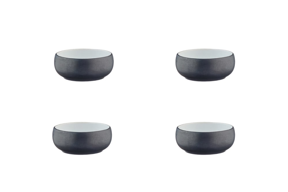 Lot de 4 petits bols en grès noir d12