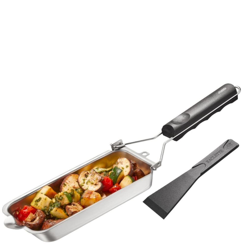 Poêle à griller en acier inoxydable pour barbecue 38x8 cm