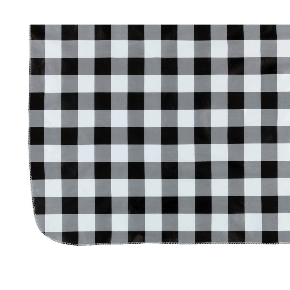 Housse de table vichy gris 180 x 140 cm - Maisons du Monde