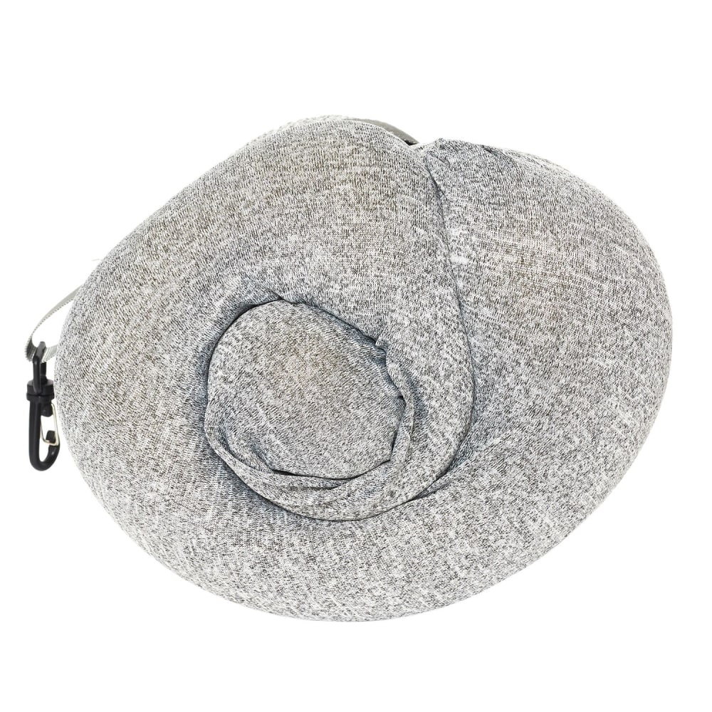 Coussin de voyage enroulable à mémoire de forme gris — vue 4