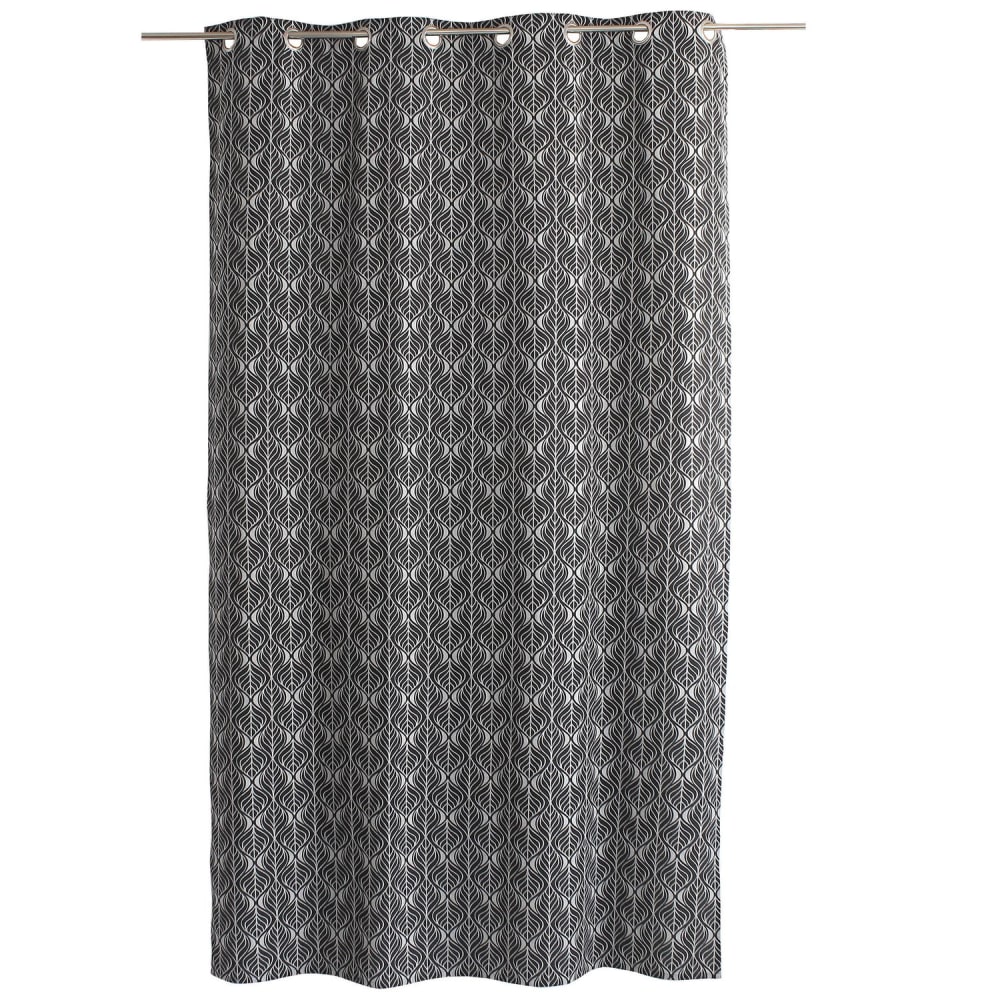 Rideau en coton recyclé gris foncé 140 x 240 cm — vue 3