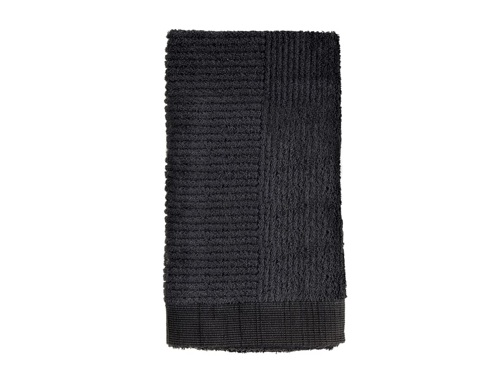 Serviette en coton noir 50x100 cm
