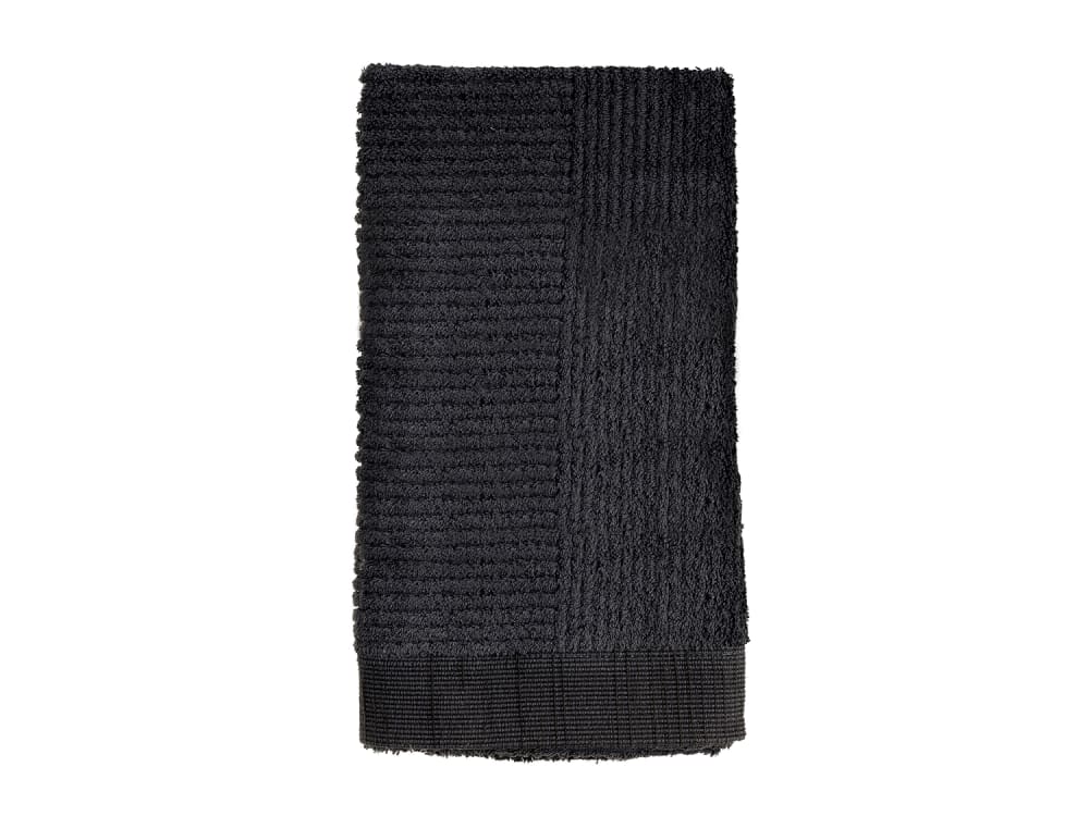 Serviette en coton noir 50x100 cm - Maisons du Monde