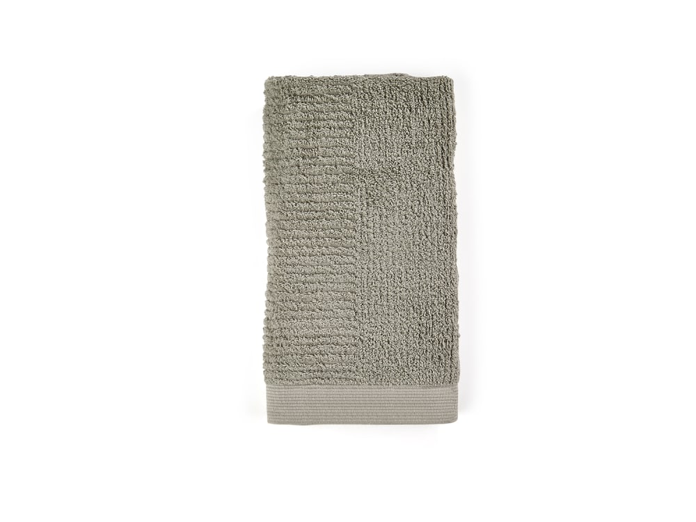 Serviette en coton vert eucalyptus 50x100 cm