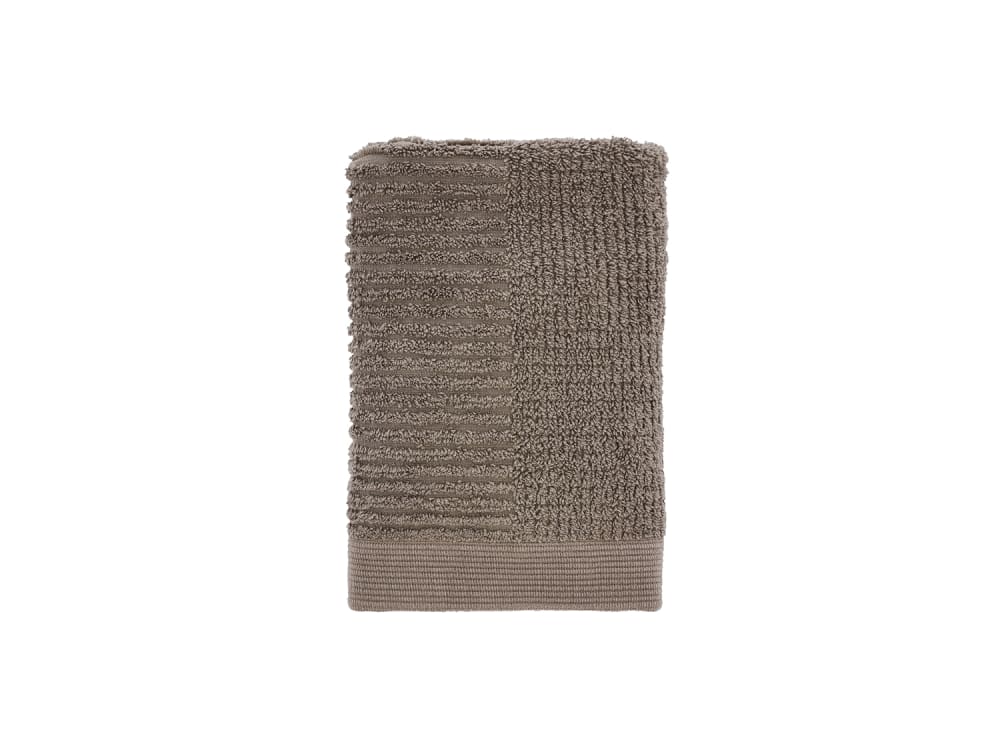 Serviette en coton taupe 50x70 cm