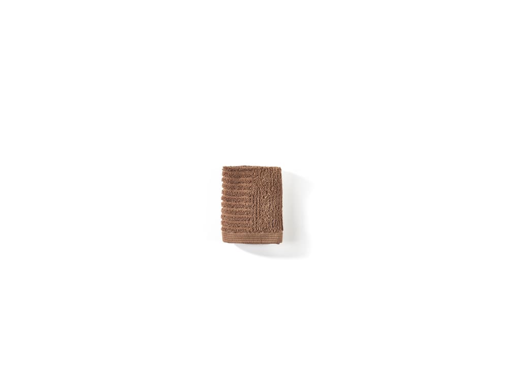 Serviette d'invité en coton ocre brun 30x30 cm - Maisons du Monde