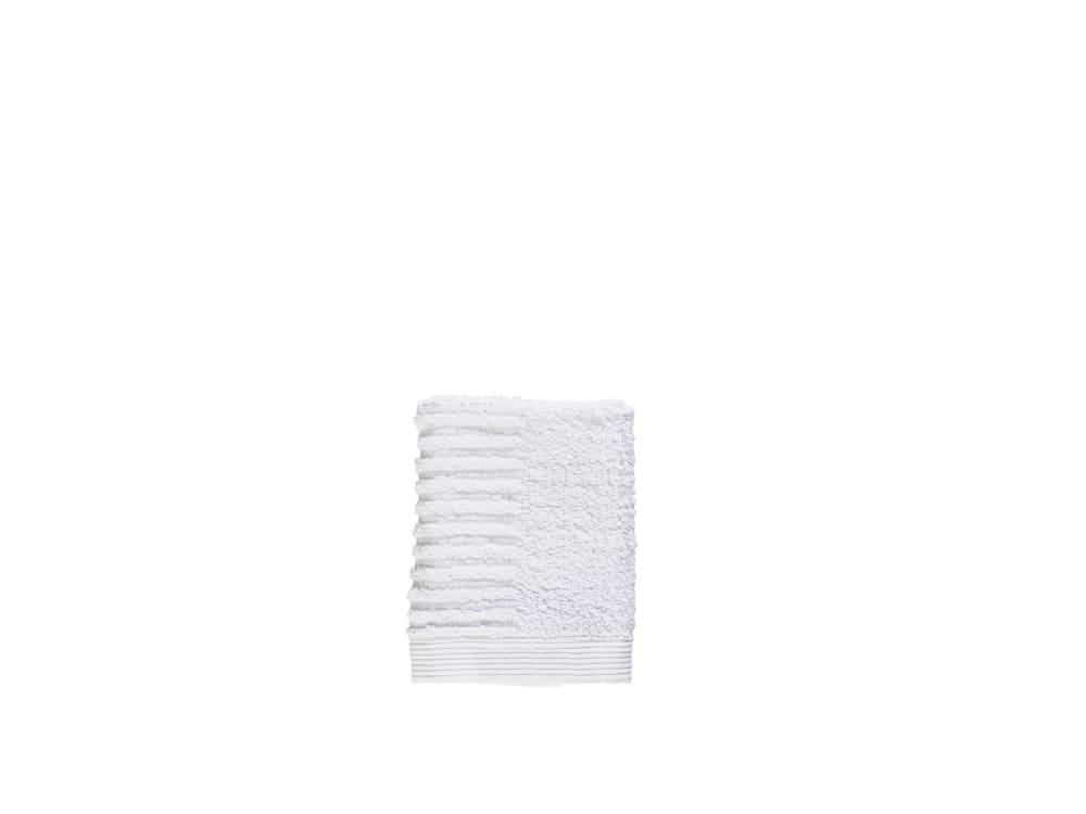 Zone Denmark Serviette d'invité en coton blanc 30x30 cm Certifié Oeko-Tex