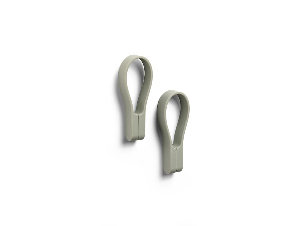 Zone Denmark Sangle pour serviette en silicone eucalyptus Vert Silicone Poly Organo Siloxane