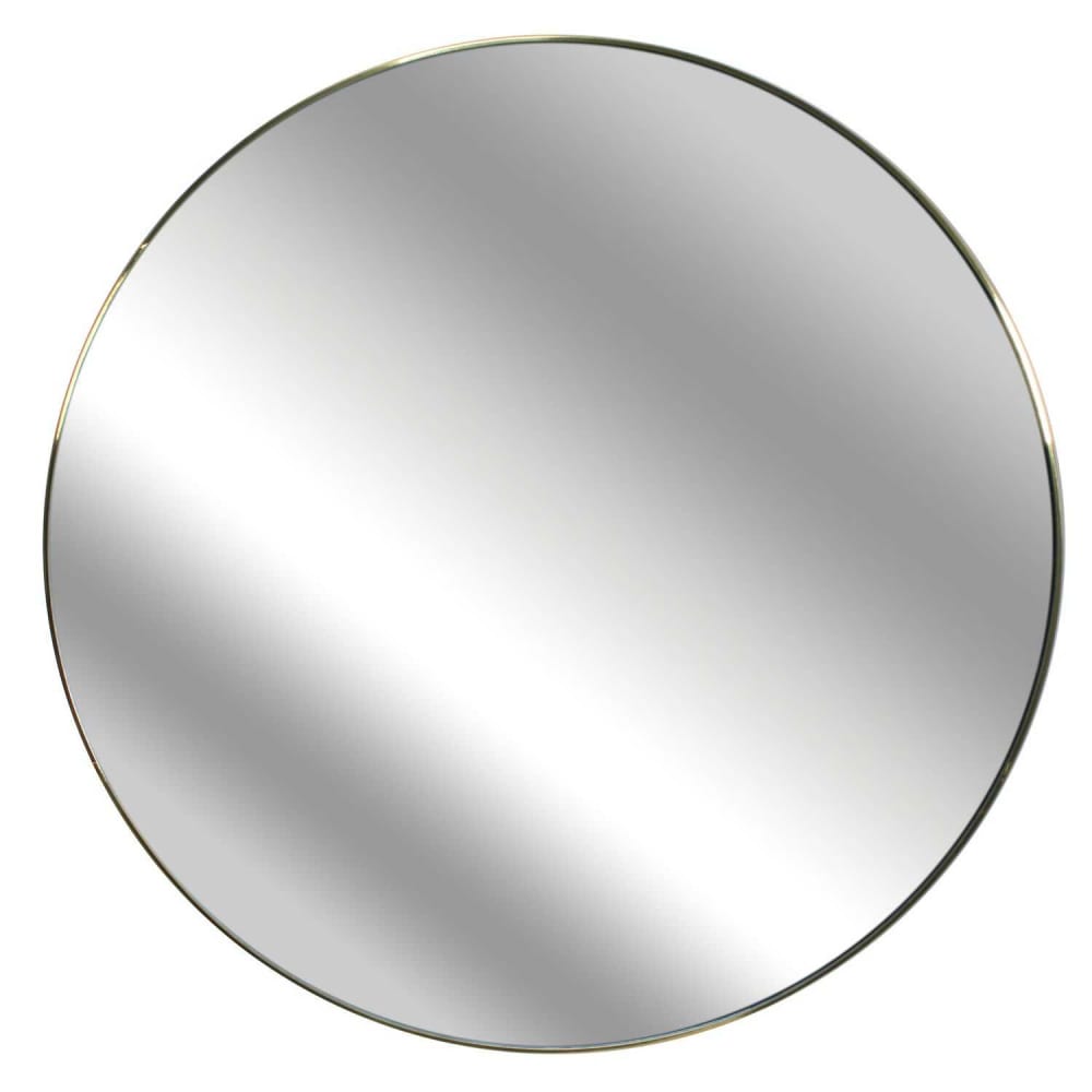 Miroir doré rond et extra plat - Diam. 55 cm